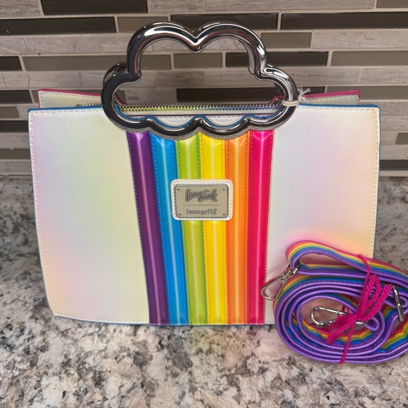 NWT ✨LISA FRANK Loungefly BUNDLE, bag and wallet with crossbody strap - Picture 3 of 10